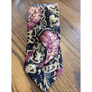 vintage structure made in italy pure silk tie